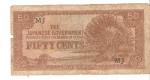 WWII Malaya Japanese Government 50 Cent Note
