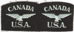 RCAF Canada USA Patch Pair