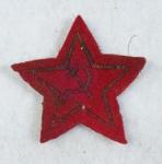WWII USSR Russian Soviet Red Star Cap Hat Badge