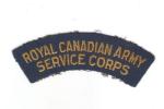 Royal Canadian Army Service Corps Patch