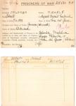 WWII Two Sets of Italian POW Form Records