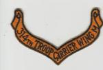 Patch USAF 314th Troop Carrier Wing M Scroll