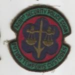 USAF Patch 3201st Security Police Squadron SP