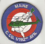 Patch Maine C Company 1/192nd AVN