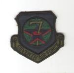 USAF 7th Air Force Flight Patch Subdued