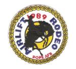 Patch Airlift Rodeo 1989 Pope Air Force Base