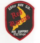 Flight Patch 201st Aviation Company RED BARONS