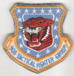 USAF 906th Tactical Fighter Group Patch