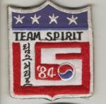Flight Patch Team Spirit 1984 Korea