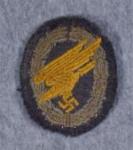 WWII Cloth Luftwaffe Paratrooper Badge