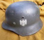 WWII German Single Decal WH M40 Helmet