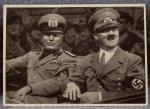 German Postcard Hitler Mussolini 