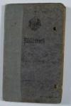 WWI German Military Pass Soldbuch Infantry
