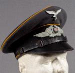WWII Luftwaffe Named FallschirmjÃ¤ger Visor Cap 