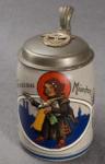 WWII German Beer Stein Gruss Aus Munchen Police
