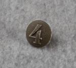 WWII German Shoulder Board Button 4th  Regiment