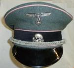 SS Panzer Officer Visor Cap
