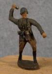 WWI German Soldier Grenade Thrower Elastolin 
