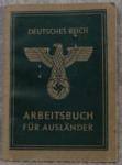 WWII German Auslander Arbeitsbuch