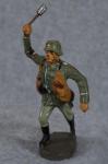 WWI German Soldier Grenade Thrower Elastolin 