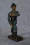 French Flag Bearer Toy Soldier Lineol