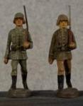 WWI German Marching Toy Soldiers Pair