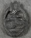 Panzer Assault Badge Bronze Karl Wurster