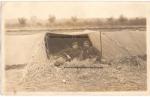 WWI Photo Postcard German Soldiers Tent