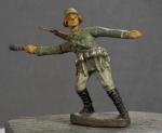 WWI German Soldier Grenade Thrower Elastolin