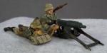 German Toy Soldier Machine Gun Crew