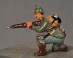 WWI Imperial German Toy Soldier Rifleman Kneeling