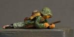 WWI German Toy Soldier Rifleman Prone Position 