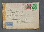 WWII German Postal Envelope Sent to USA 1940