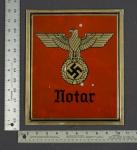 WWII German Notar Notary Metal Sign