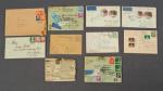 WWII German Postal Envelopes Sent to USA 1930's
