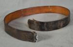 WWII German Leather Equipment Belt Unit Marked