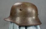 German M16 Army Helmet Battle Damaged