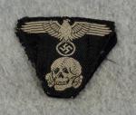WWII German SS Panzer M43 Cap Trapezoid Insignia