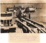 WWII German Press Photo Ferry Traffic on Danube