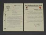 WWII German NSKOV Kolonialkrieger Bund Letter