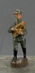 German Toy Band Horn Player Soldier Elastolin