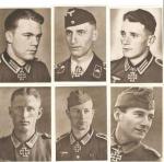 WWII German Knights Cross Photo Card Lot of 6