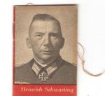WHW Booklet Heinrich Schwarting Knights Cross