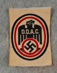 WWII German DDAC Automobile Club Insignia Patch