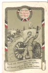 WWI Postcard German Artillery Theme 1914