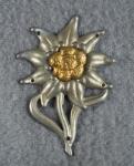 WWII German Edelweiss Cap Badge GB 44