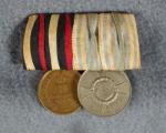 Pre WWI Two Place Medal Bar Franco Prussian