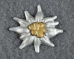 WWII German Edelweiss Cap Badge