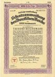 German 1936 Bond Certificate 1000 Reichsmark