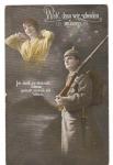 WWI Imperial German Sweetheart Soldier Postcard